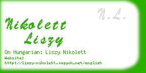 nikolett liszy business card
